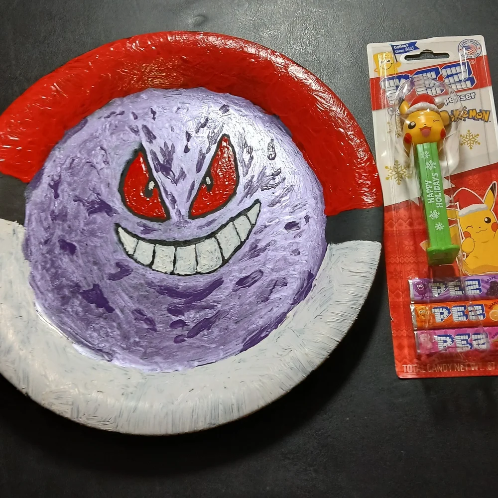 Pokemon Themed Party Plate and Pez Dispenser Set
